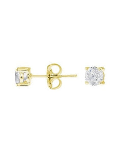 Gold Plated Petite Round Stud